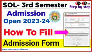 DU 2nd year Admission 2023-24