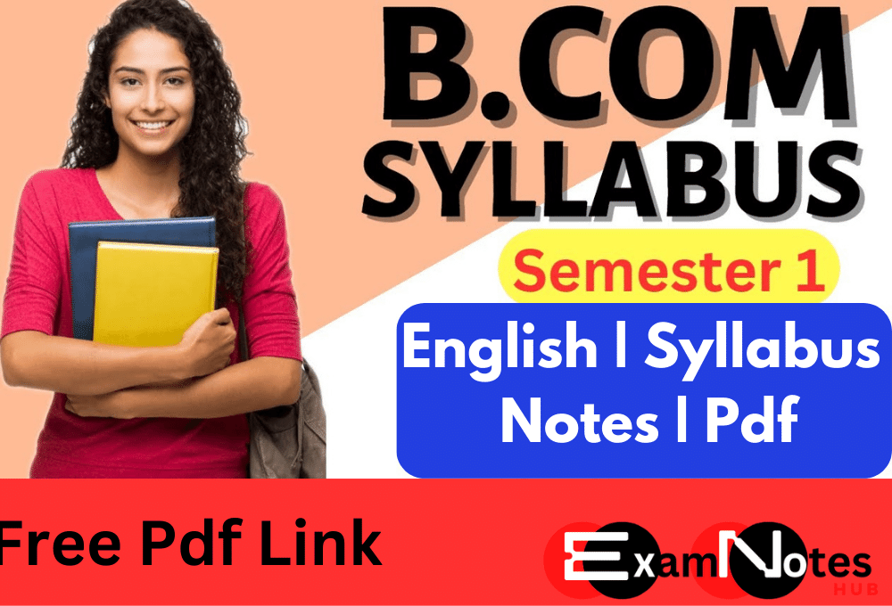 b.com 1st year english Syllabus