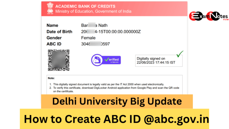 How to Create ABC ID @abc.gov.in | Delhi University big Updates