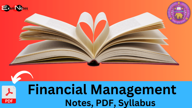 Financial Management Syllabus